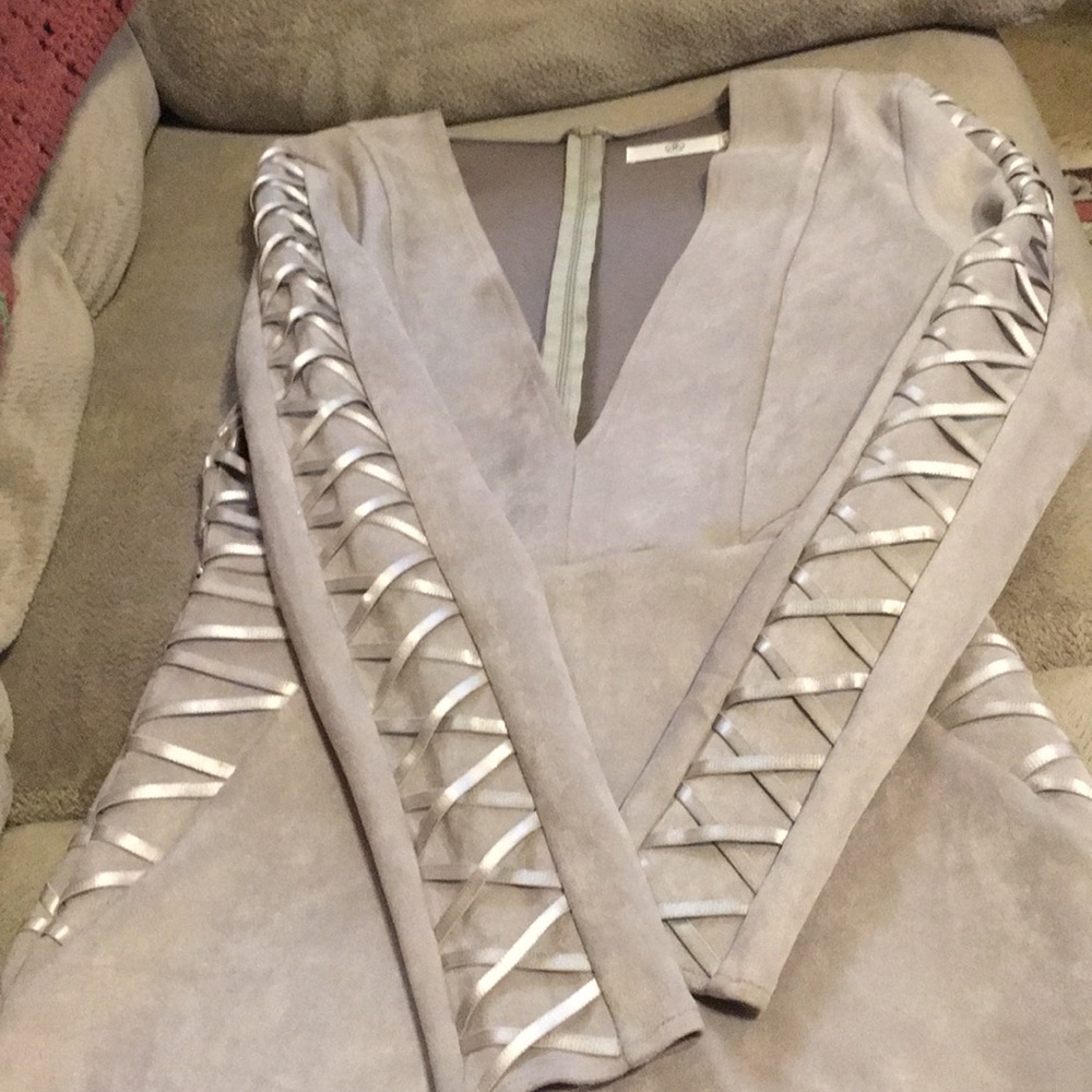 Faux-suede dress - Picture 3 of 6
